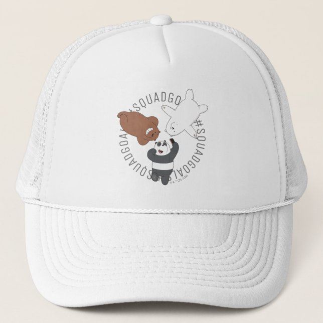 We Bare Bears - #SquadGoals Trucker Hat (Front)
