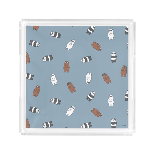 We Bare Bears - Sunglass Bears Pattern Acrylic Tray (Front)