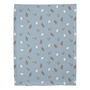 We Bare Bears - Sunglass Bears Pattern Duvet Cover