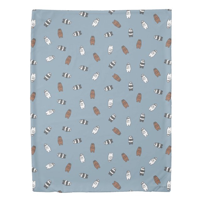 We Bare Bears - Sunglass Bears Pattern Duvet Cover (Front)