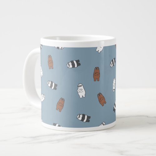 We Bare Bears _ Sunglass Bears Pattern Giant Coffee Mug