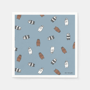 We Bare Bears - Sunglass Bears Pattern Napkins