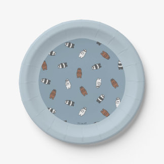 We Bare Bears - Sunglass Bears Pattern Paper Plates