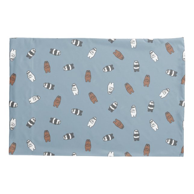 We Bare Bears - Sunglass Bears Pattern Pillow Case (Back)