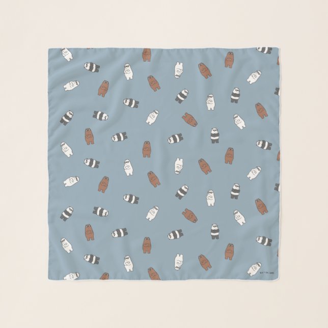 We Bare Bears - Sunglass Bears Pattern Scarf (Front)