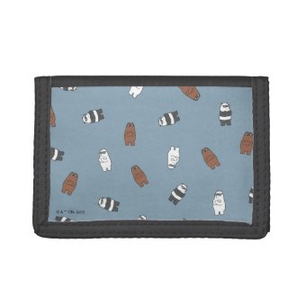 We Bare Bears - Sunglass Bears Pattern Trifold Wallet | Zazzle