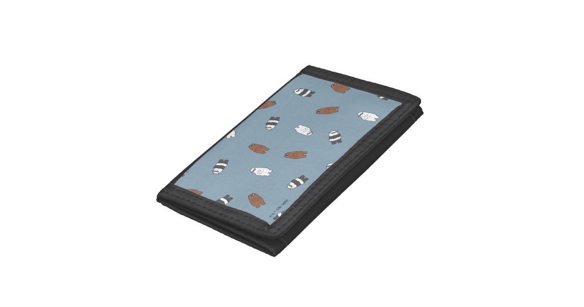 We Bare Bears Sunglass Bears Pattern Trifold Wallet Zazzle