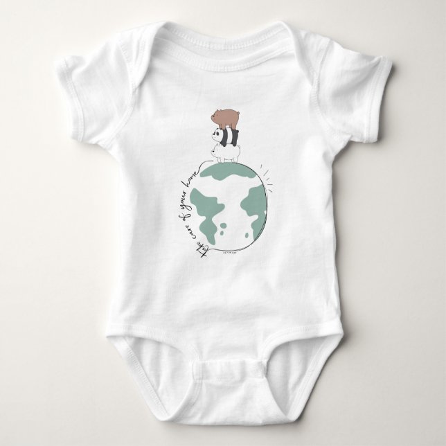 We Bare Bears - Take Care of Your Home Baby Bodysuit (Front)