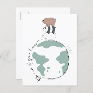 We Bare Bears - Take Care of Your Home Postcard
