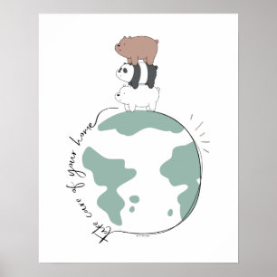 We Bare Bears - Take Care of Your Home Poster