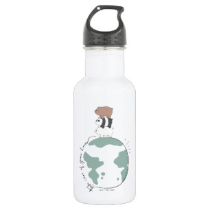 We Bare Bears - Take Care of Your Home Stainless Steel Water Bottle