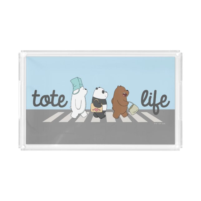 We Bare Bears - Tote Life! Acrylic Tray (Front)