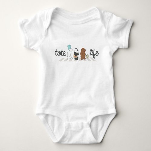 We Bare Bears _ Tote Life Baby Bodysuit