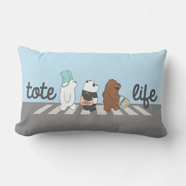 We Bare Bears - Tote Life! Lumbar Pillow (Front)