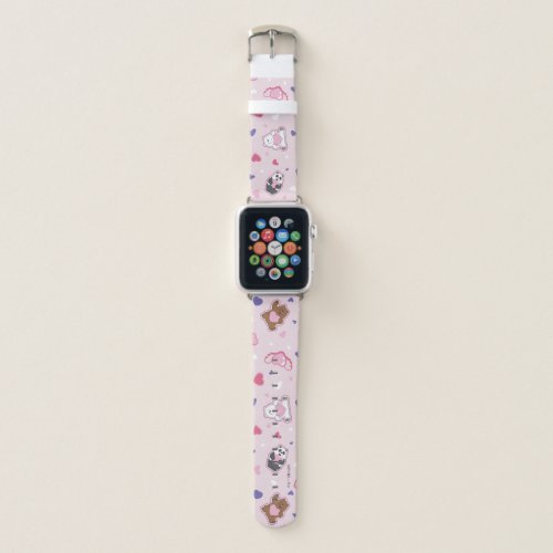 We Bare Bears - Valentine Hearts Pattern Apple Watch Band
