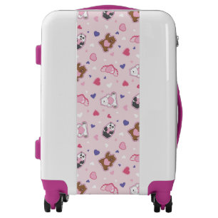 We Bare Bears - Valentine Hearts Pattern Luggage