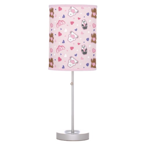 We Bare Bears _ Valentine Hearts Pattern Table Lamp