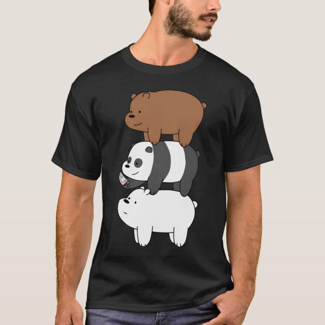 We Bare Bearsâ„¢ Grizzly, Panda, And Ice Bear  T-Shirt (Front)