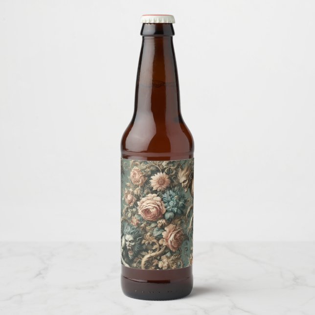 We Beast Tonight – Gothic Victorian Beer Bottle Label (Front)