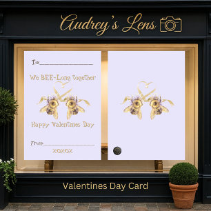"We BEE long together" Classroom Valentine Card