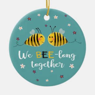 Cute Bee Gift, We Bee-long Together, Wife Anniversary, Romantic Keepsake  Gifts, Bumble Bee Ornament, Valentine's Boyfriend, 