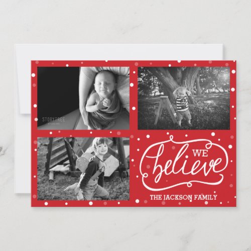 We Believe Holiday Christmas Card