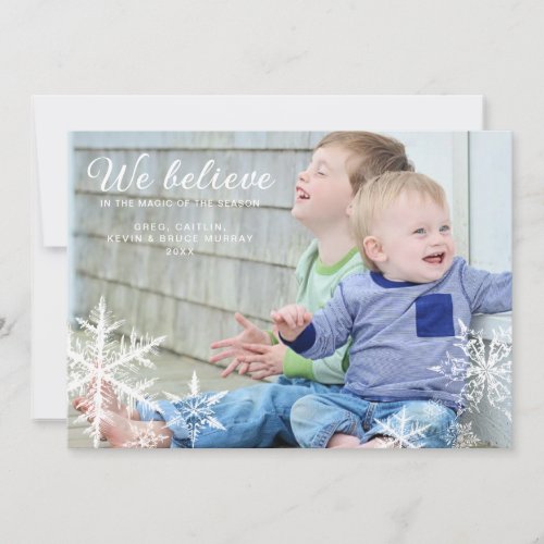 We Believe  Holiday Photo Greeting