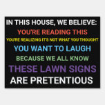 We Believe - Lawn Yard Sign at Zazzle