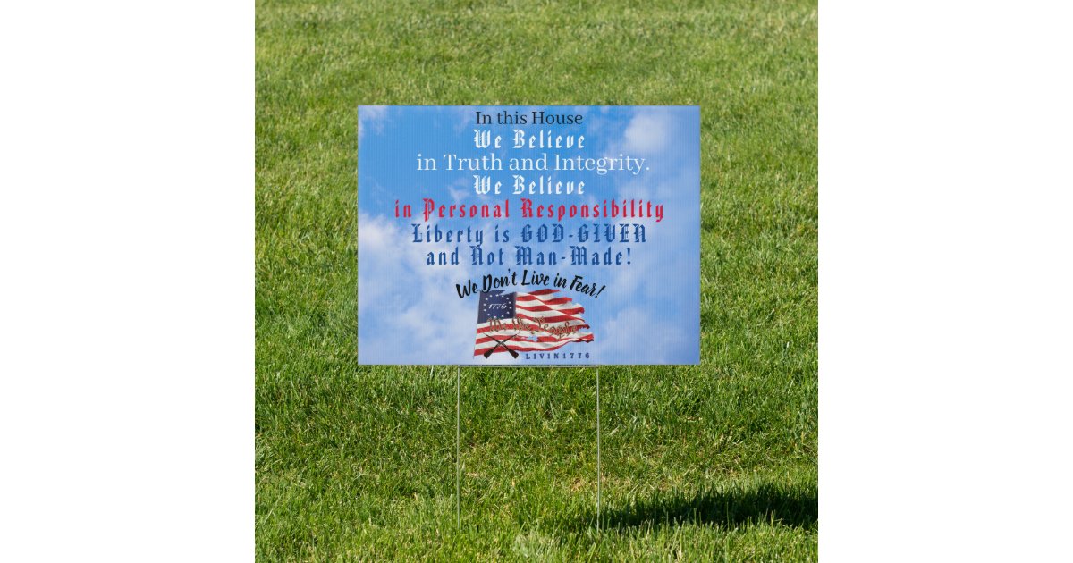 We Believe Sign | Zazzle