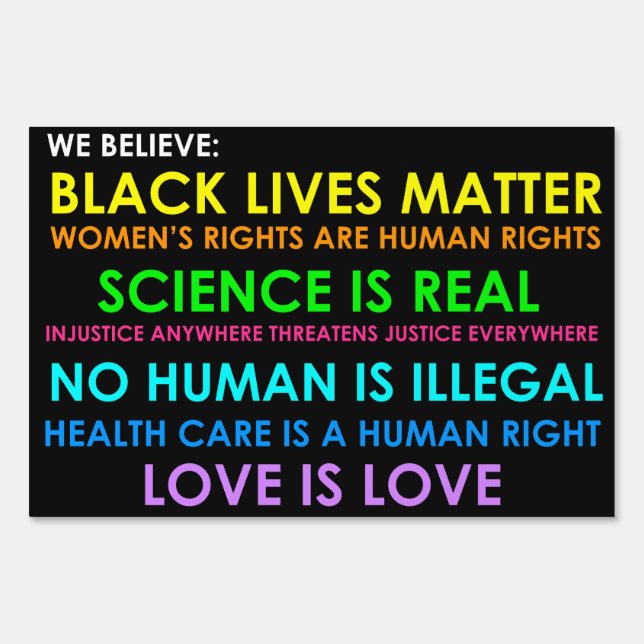 We Believe Sign (Front)