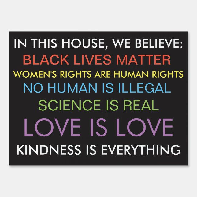 We believe...yardsign yard sign (Front)