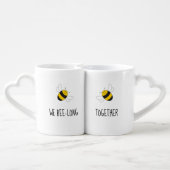 We belong together bumblebee sweetheart mug (Back Nesting)
