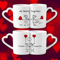 We Belong Together Cute Stick Figures Lesbian