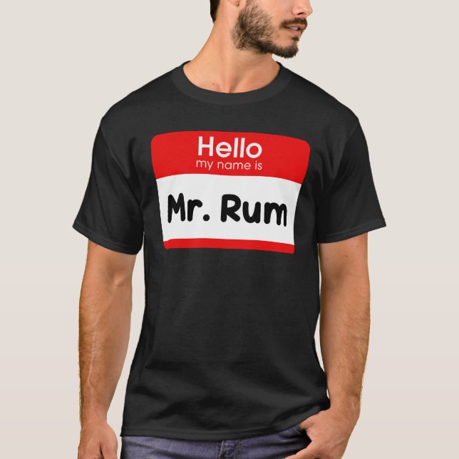 We Bleed Soca Men's "Mr Rum" Shirt - Version 2 (Front)