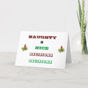 **WE "BOTH" ARE MAKING THE NAUGHTY LIST** HOLIDAY CARD