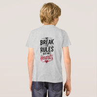 "We Break Rules, Not Hearts - Bold Typography