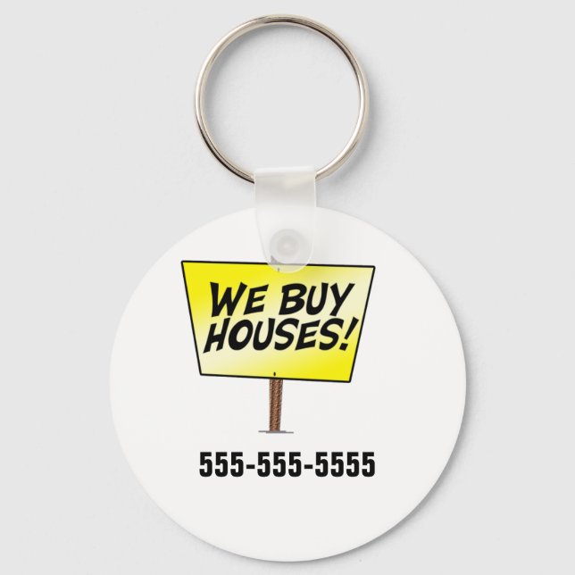 We Buy Houses Keychain (Front)