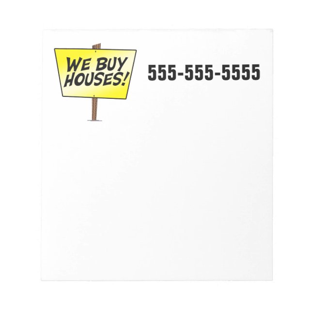 We Buy Houses Notepad (Front)