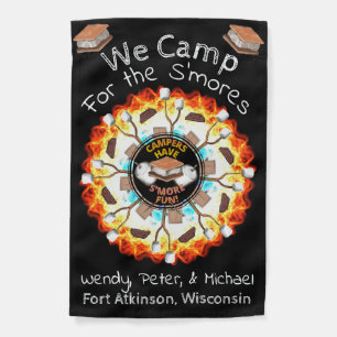 We Camp for the S’mores Campsite Flag