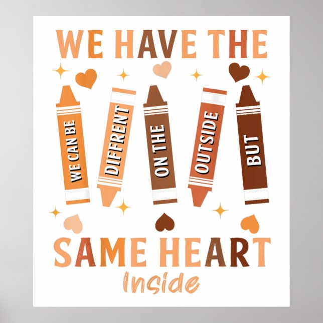 We can be different on the outside poster (Front)