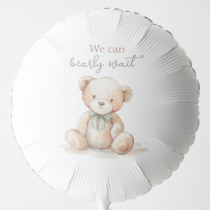 We Can Bearly Wait Baby Shower Balloon