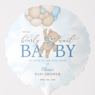 We Can Bearly Wait Baby Shower Balloon