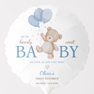 We Can Bearly Wait Baby Shower Balloon
