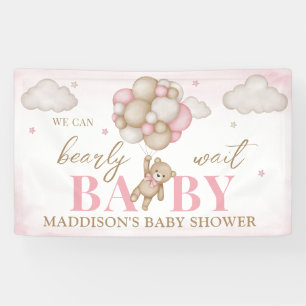 We Can Bearly Wait Baby Shower Banner