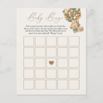 We Can Bearly Wait Baby Shower Bingo Game