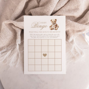 We Can Bearly Wait Baby Shower Bingo Game