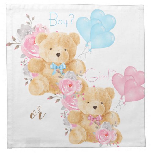 We can bearly wait Baby Shower Cloth Napkin