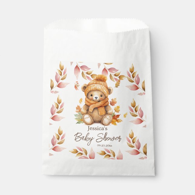 We Can Bearly Wait Baby Shower Favor Bags (Front)