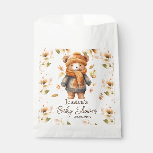 We Can Bearly Wait Baby Shower Favor Bags