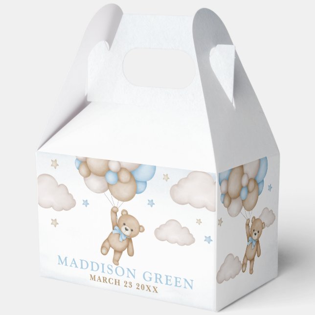 We Can Bearly Wait Baby Shower Favor Box (Front)